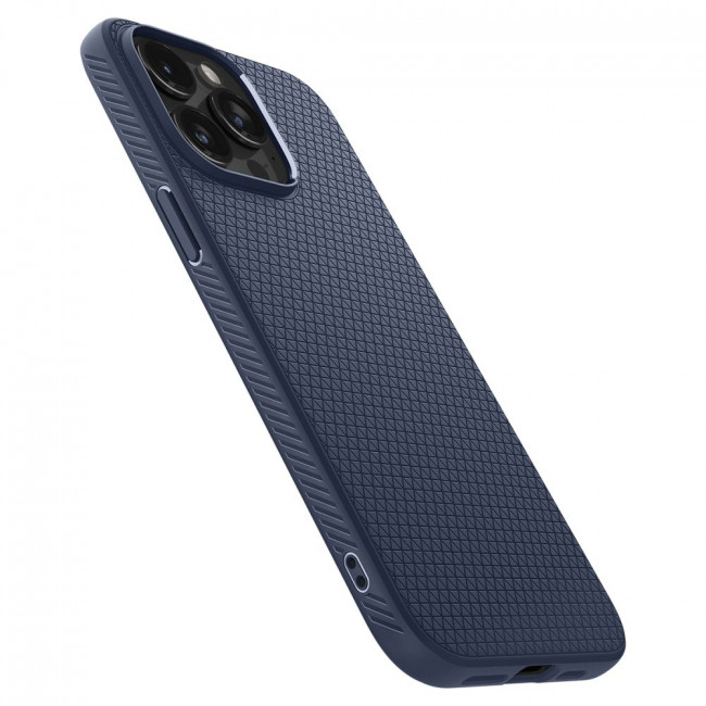 Spigen iPhone 15 Pro Max Liquid Air Θήκη Σιλικόνης - Navy Blue