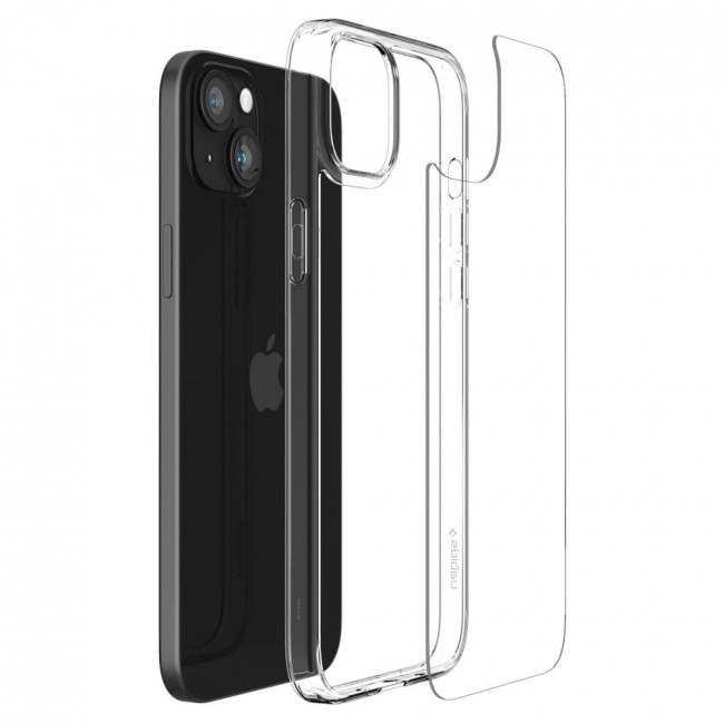 Spigen iPhone 15 AirSkin Hybrid Σκληρή Θήκη - Crystal Clear