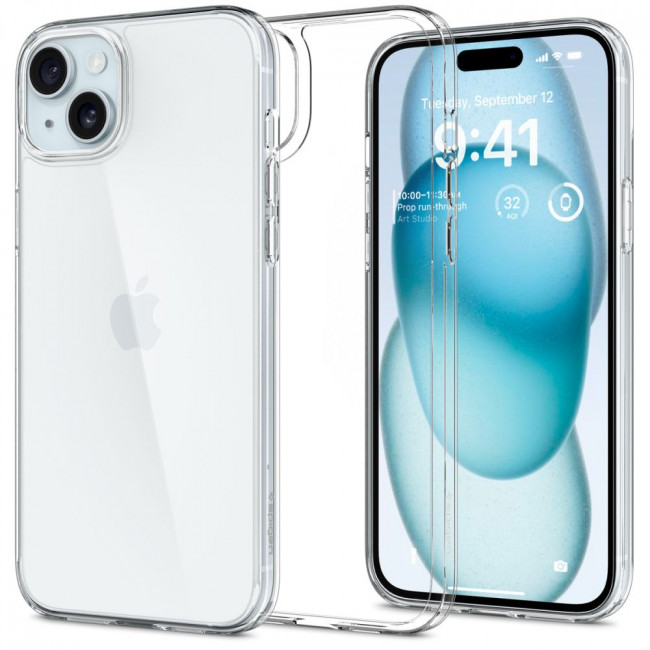 Spigen iPhone 15 AirSkin Hybrid Σκληρή Θήκη - Crystal Clear