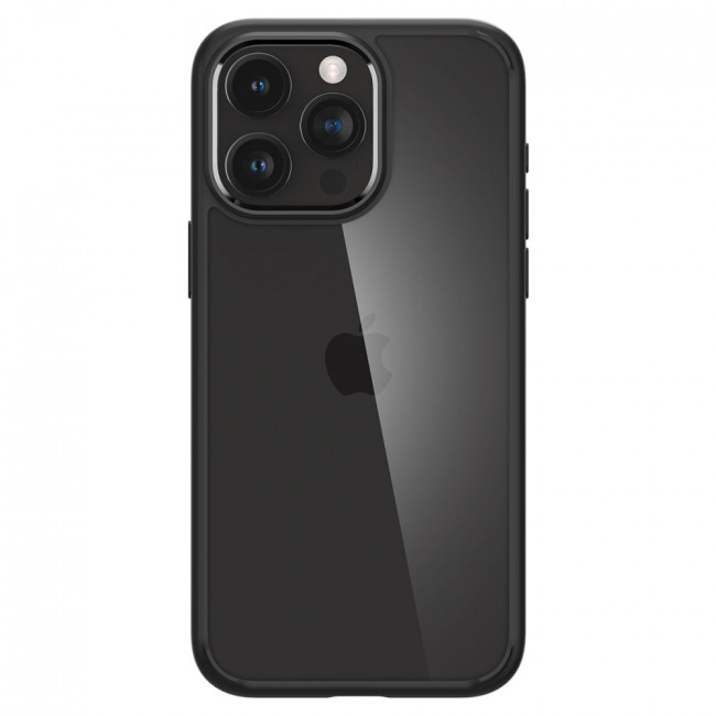 Spigen iPhone 15 Pro Ultra Hybrid Σκληρή Θήκη με Πλαίσιο Σιλικόνης - Matte Black