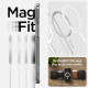 Spigen iPhone 15 Plus Ultra Hybrid Mag Σκληρή Θήκη με Πλαίσιο Σιλικόνης Και MagSafe - White