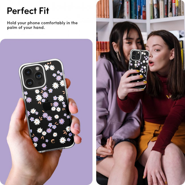 Spigen Cyrill iPhone 15 Pro Cecile Σκληρή Θήκη με Πλαίσιο Σιλικόνης - Dream Daisy