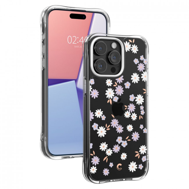 Spigen Cyrill iPhone 15 Pro Cecile Σκληρή Θήκη με Πλαίσιο Σιλικόνης - Dream Daisy