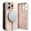 Ringke iPhone 15 Pro Silicone Magnetic MagSafe Case Θήκη Σιλικόνης με MagSafe - Pink Sand