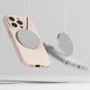 Ringke iPhone 15 Pro Silicone Magnetic MagSafe Case Θήκη Σιλικόνης με MagSafe - Pink Sand