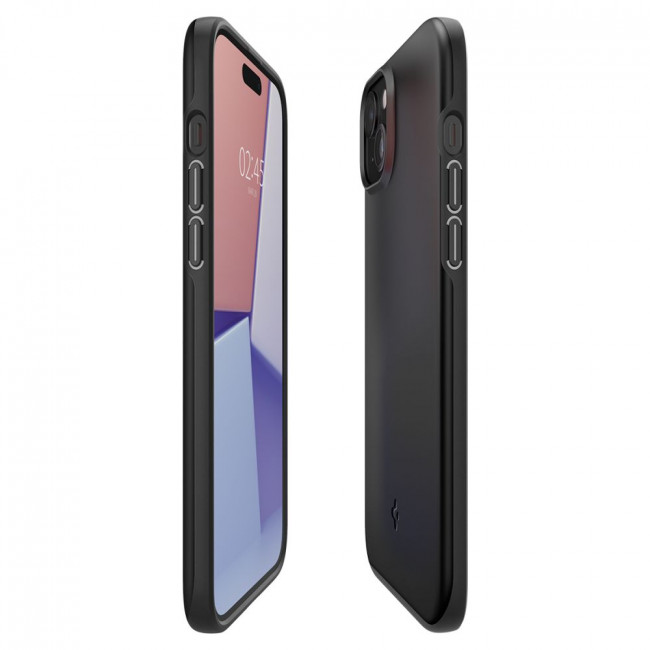 Spigen iPhone 15 Thin Fit Σκληρή Θήκη - Black