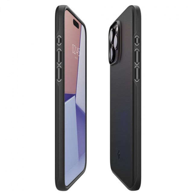 Spigen iPhone 15 Pro Thin Fit Σκληρή Θήκη - Black