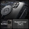 Spigen iPhone 15 Pro Rugged Armor Mag Θήκη TPU με MagSafe - Matte Black