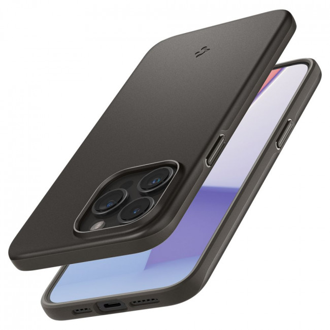 Spigen iPhone 15 Pro Thin Fit Σκληρή Θήκη - Gunmetal