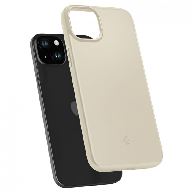 Spigen iPhone 15 Thin Fit Σκληρή Θήκη - Mute Beige