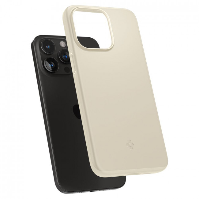 Spigen iPhone 15 Pro Thin Fit Σκληρή Θήκη - Mute Beige