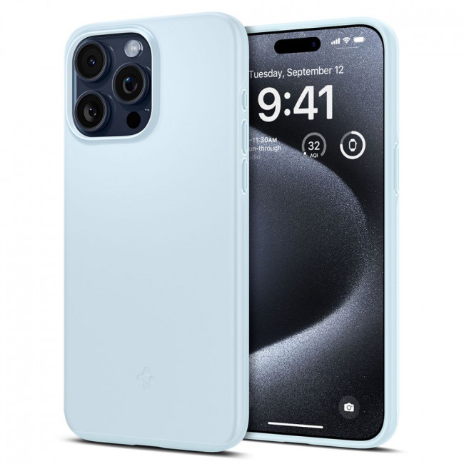 Spigen iPhone 15 Pro Thin Fit Σκληρή Θήκη - Mute Blue