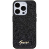 Guess iPhone 15 Pro Disco Metal Script Θήκη Σιλικόνης - Black - GUHCP15LPMSDGSK