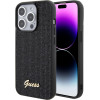 Guess iPhone 15 Pro Disco Metal Script Θήκη Σιλικόνης - Black - GUHCP15LPMSDGSK