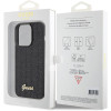 Guess iPhone 15 Pro Disco Metal Script Θήκη Σιλικόνης - Black - GUHCP15LPMSDGSK