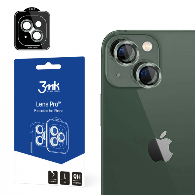 3MK iPhone 15 Plus Lens Protection Pro 9H Αντιχαρακτικό Γυαλί για την Κάμερα - Alpine Green