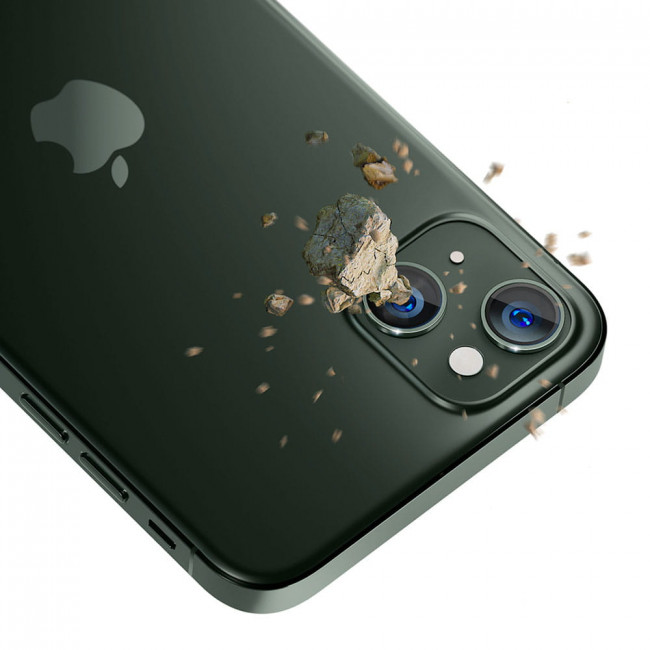 3MK iPhone 15 Lens Protection Pro 9H Αντιχαρακτικό Γυαλί για την Κάμερα - Alpine Green