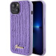 Guess iPhone 15 - Sequin Script Metal Σκληρή Θήκη με Επένδυση από Παγέτες - Purple - GUHCP15SPSFDGSU