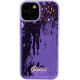 Guess iPhone 15 - Sequin Script Metal Σκληρή Θήκη με Επένδυση από Παγέτες - Purple - GUHCP15SPSFDGSU