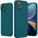 KW iPhone 15 Θήκη Σιλικόνης Rubberized TPU - Teal Matte - 61953.57