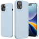 KW iPhone 15 Plus Θήκη Σιλικόνης Rubberized TPU - Light Blue Matte - 61954.58