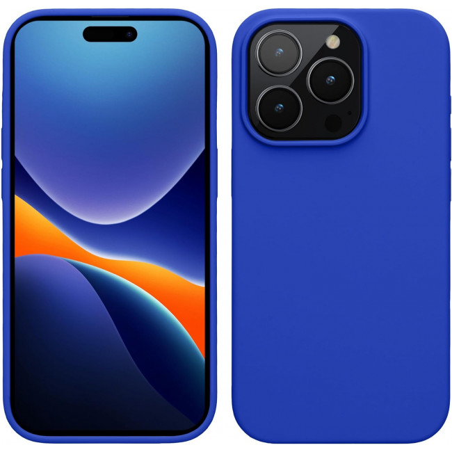 KW iPhone 15 Pro Θήκη Σιλικόνης Rubberized TPU - Baltic Blue - 61955.134