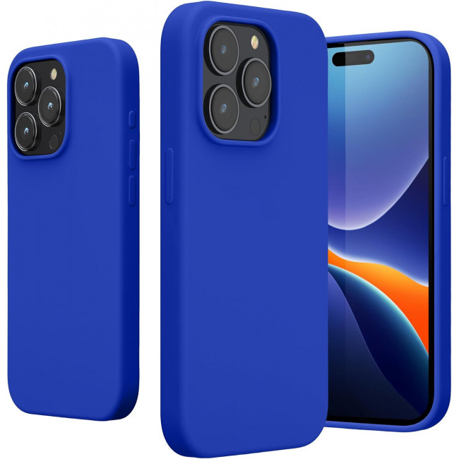 KW iPhone 15 Pro Θήκη Σιλικόνης Rubberized TPU - Baltic Blue - 61955.134