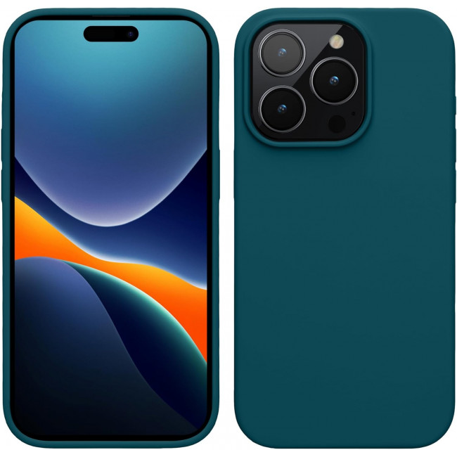 KW iPhone 15 Pro Θήκη Σιλικόνης Rubberized TPU - Teal Matte - 61955.57