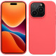 KW iPhone 15 Pro Max Θήκη Σιλικόνης Rubberized TPU - Neon Coral - 61956.103