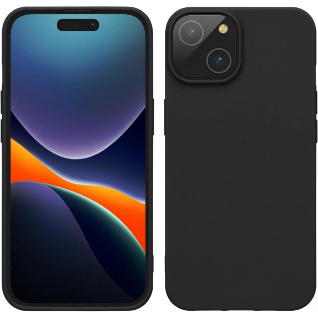 KW iPhone 15 Λεπτή Θήκη Σιλικόνης TPU - Black Matte - 61957.47