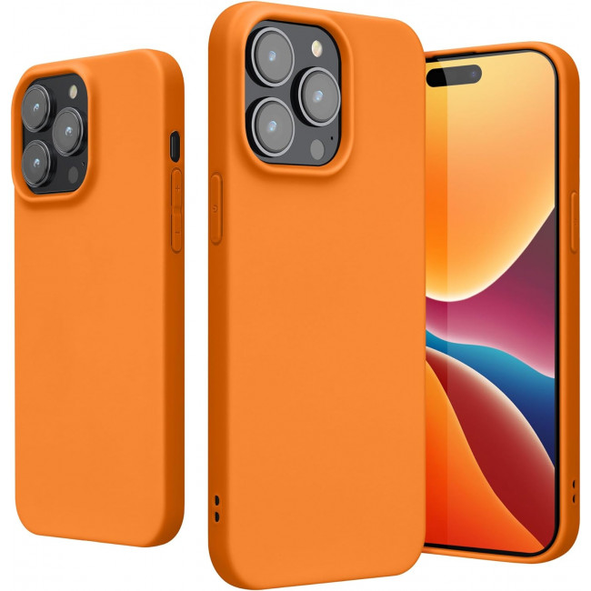 KW iPhone 15 Pro Max Λεπτή Θήκη Σιλικόνης TPU - Fruity Orange - 61960.150