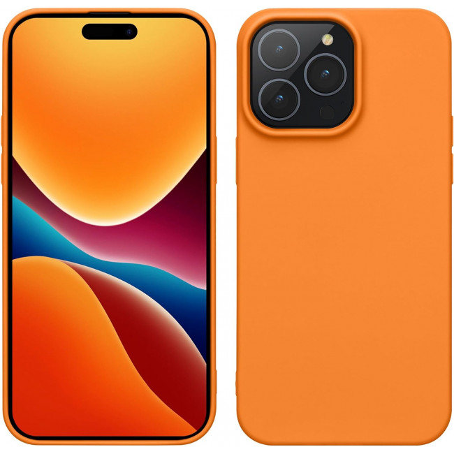 KW iPhone 15 Pro Max Λεπτή Θήκη Σιλικόνης TPU - Fruity Orange - 61960.150