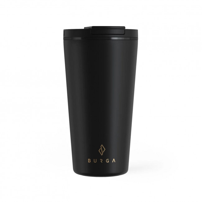 Burga COFFEE-CUP Κούπα Θερμός από Ανοξείδωτο Ατσάλι - 470ml - SolidBlack