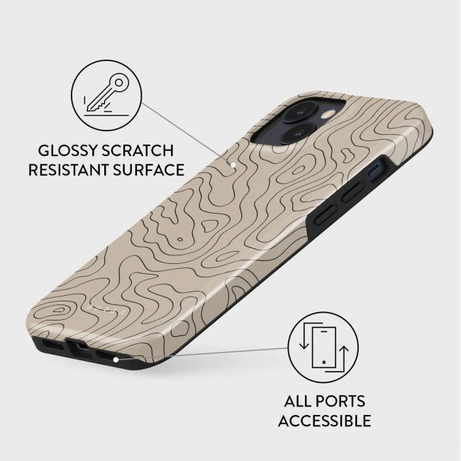 Burga iPhone 15 Plus Fashion Tough MagSafe Σκληρή Θήκη με MagSafe - Wild Terrain