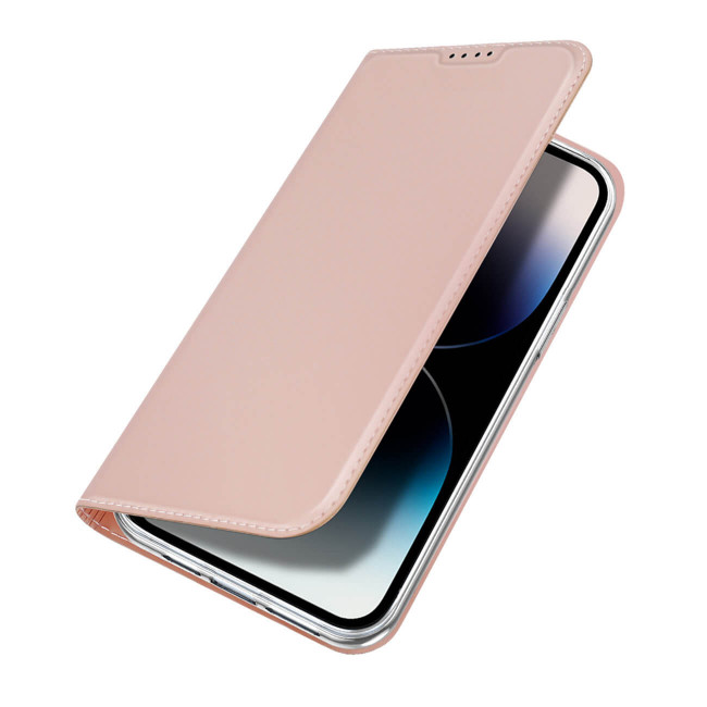 Dux Ducis iPhone 15 Pro Max Flip Stand Case Θήκη Βιβλίο - Rose Gold