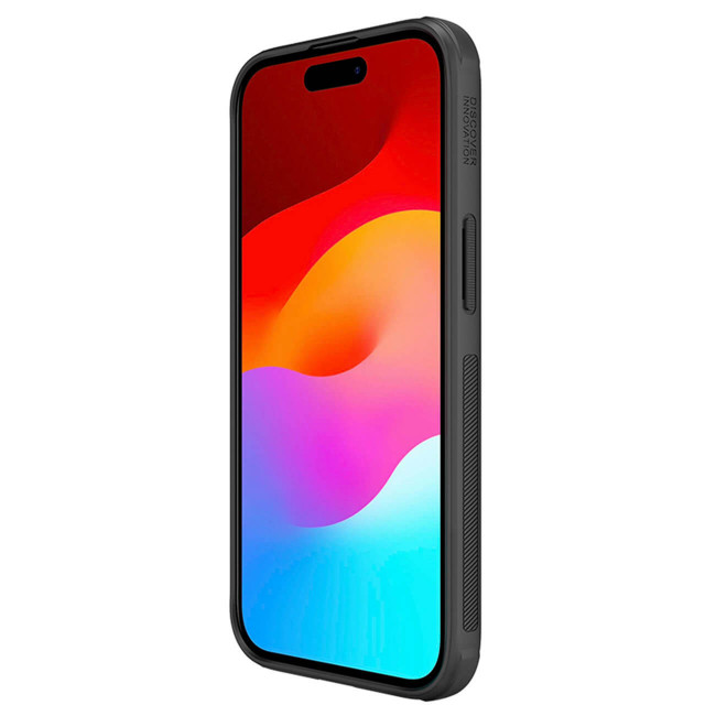 Nillkin iPhone 15 Plus Super Frosted Shield Pro Σκληρή Θήκη με Πλαίσιο Σιλικόνης - Black