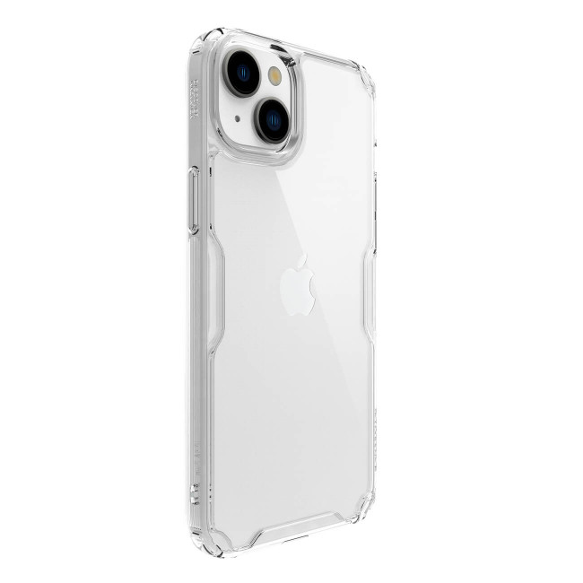 Nillkin iPhone 15 Plus Nature Pro - Σκληρή Θήκη με Πλαίσιο Σιλικόνης - Διάφανη