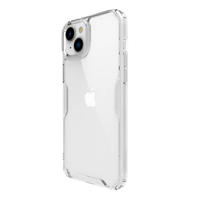 Nillkin iPhone 15 Plus Nature Pro - Σκληρή Θήκη με Πλαίσιο Σιλικόνης - Διάφανη