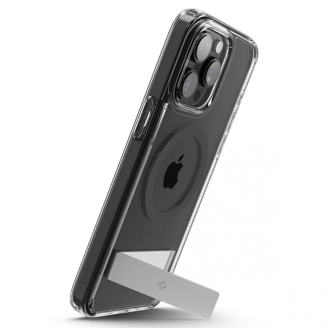 Spigen iPhone 15 Pro Ultra Hybrid S MagSafe Σκληρή Θήκη με Πλαίσιο Σιλικόνης και Stand - Graphite