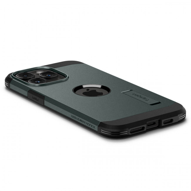 Spigen iPhone 15 Pro Tough Armor Mag Σκληρή Θήκη με MagSafe - Abyss Green