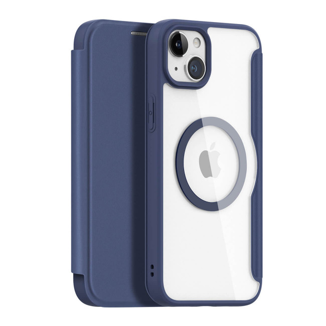 Dux Ducis iPhone 15 Skin X Pro Magnetic Flip Case Θήκη Βιβλίο με MagSafe - Blue