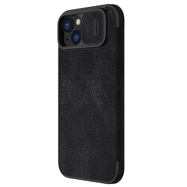 Nillkin iPhone 15 Plus Qin Pro Leather Θήκη Βιβλίο με Κάλυμμα για την Κάμερα - Black