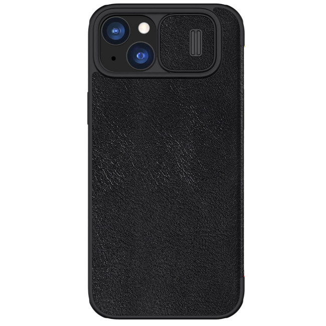 Nillkin iPhone 15 Plus Qin Pro Leather Θήκη Βιβλίο με Κάλυμμα για την Κάμερα - Black