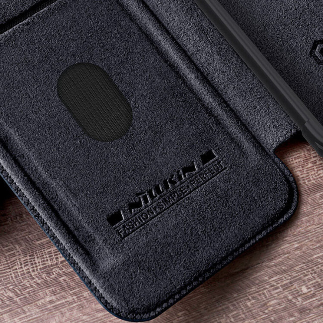 Nillkin iPhone 15 Plus Qin Pro Leather Θήκη Βιβλίο με Κάλυμμα για την Κάμερα - Black