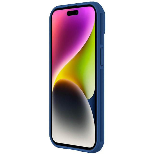 Nillkin iPhone 15 Plus CamShield Pro Magnetic Σκληρή Θήκη με Κάλυμμα για την Κάμερα και MagSafe - Blue