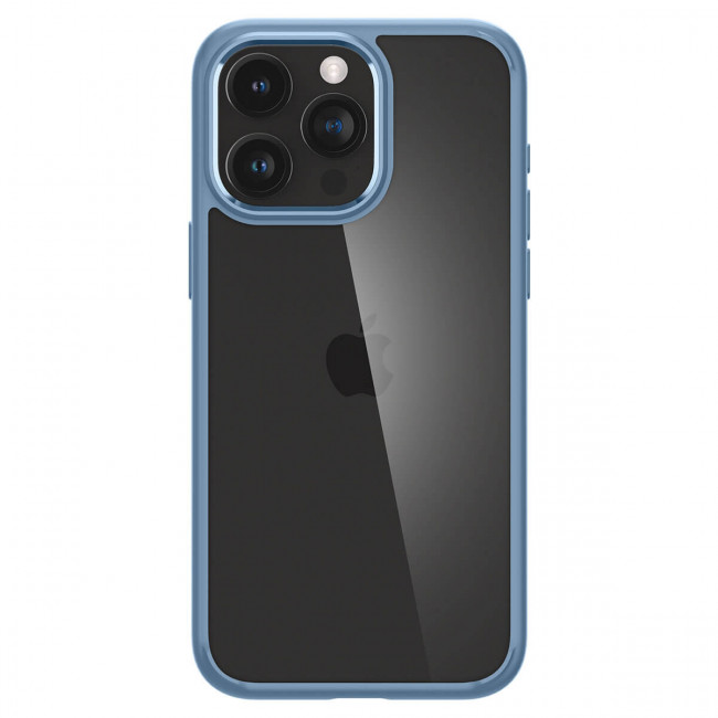 Spigen iPhone 15 Pro Max Crystal Hybrid Σκληρή Θήκη με Πλαίσιο Σιλικόνης - Sierra Blue