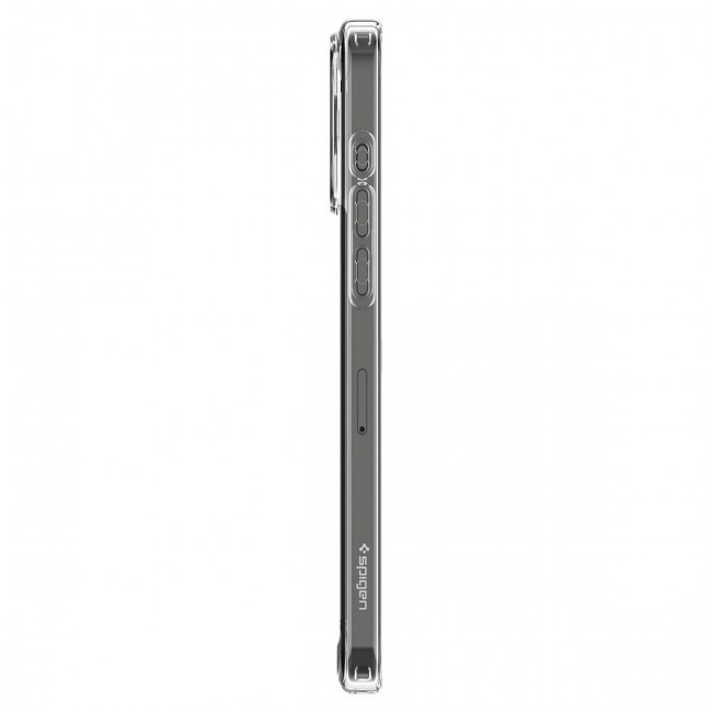 Spigen iPhone 15 Pro Max Crystal Hybrid Σκληρή Θήκη με Πλαίσιο Σιλικόνης - Crystal Clear