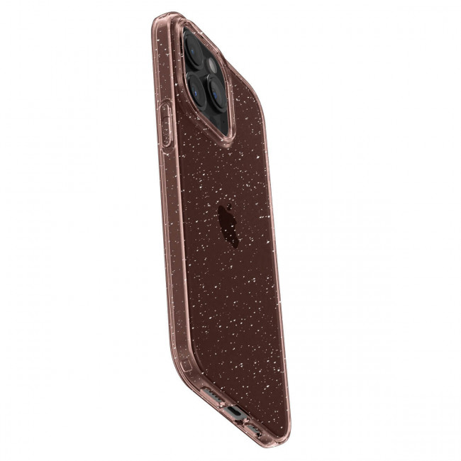 Spigen iPhone 15 Pro Max Liquid Crystal Θήκη Σιλικόνης - Glitter Rose