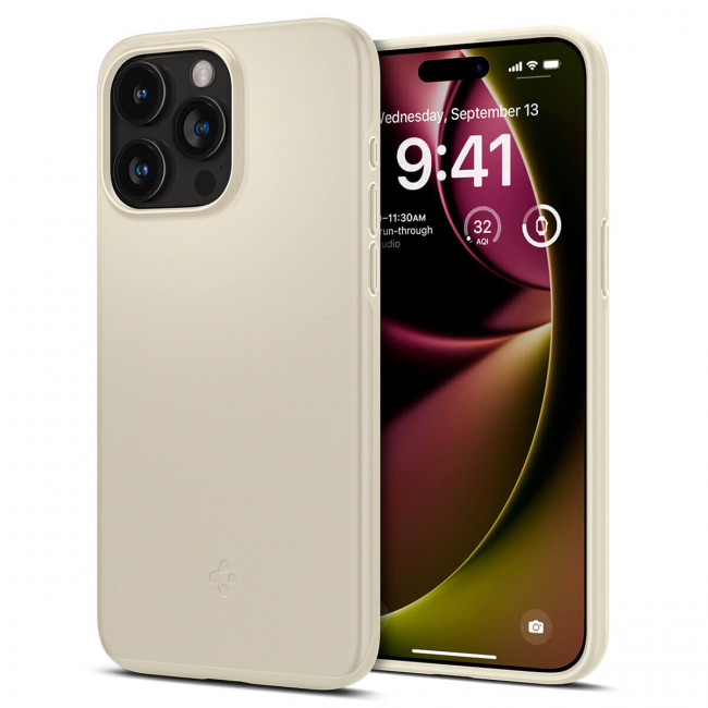 Spigen iPhone 15 Pro Max Thin Fit Σκληρή Θήκη - Mute Beige