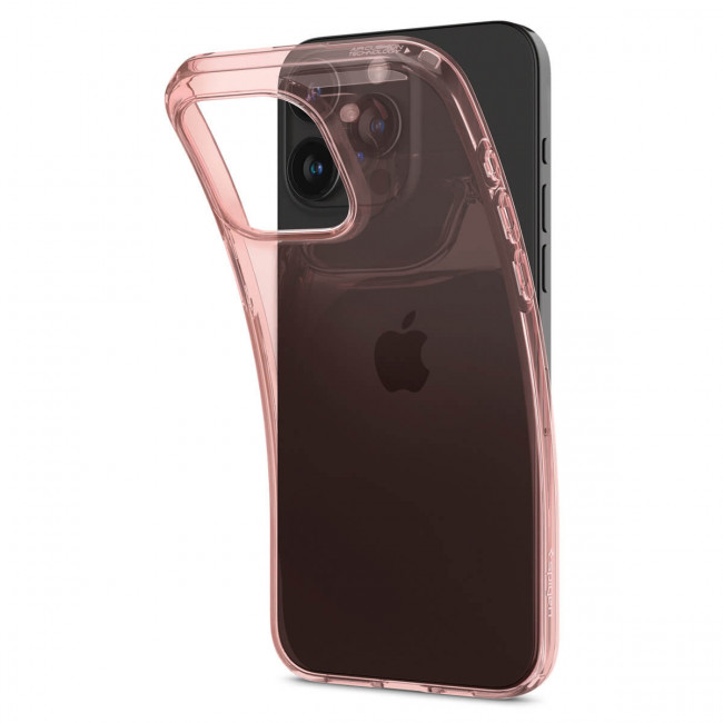 Spigen iPhone 15 Pro Max Crystal Flex Θήκη Σιλικόνης - Rose Crystal